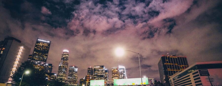 View of LA skyline