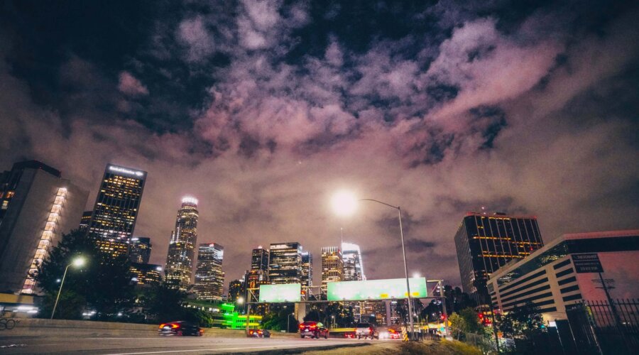 View of LA skyline