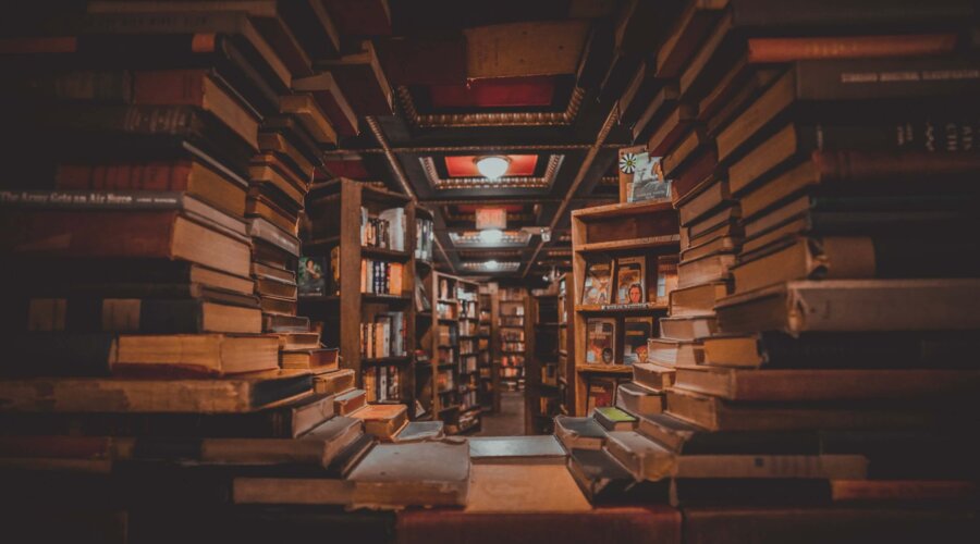 Book hole in The Last Bookstore