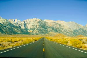 Driving on 395 highway