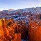 Sunset Point in Winter at Bryce Canyon National Park